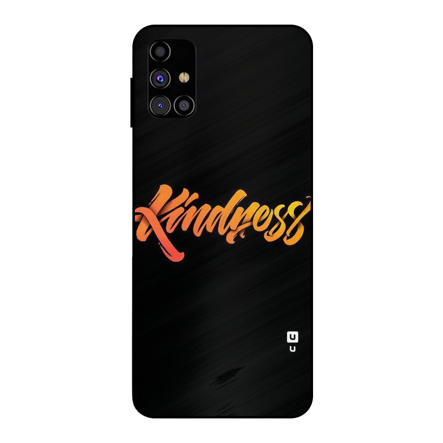 Kindness Metal Back Case for Galaxy M31s