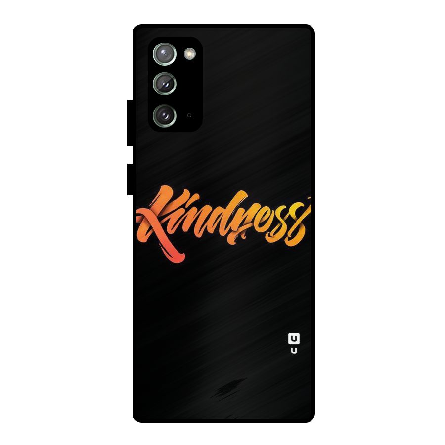 Kindness Metal Back Case for Galaxy Note 20
