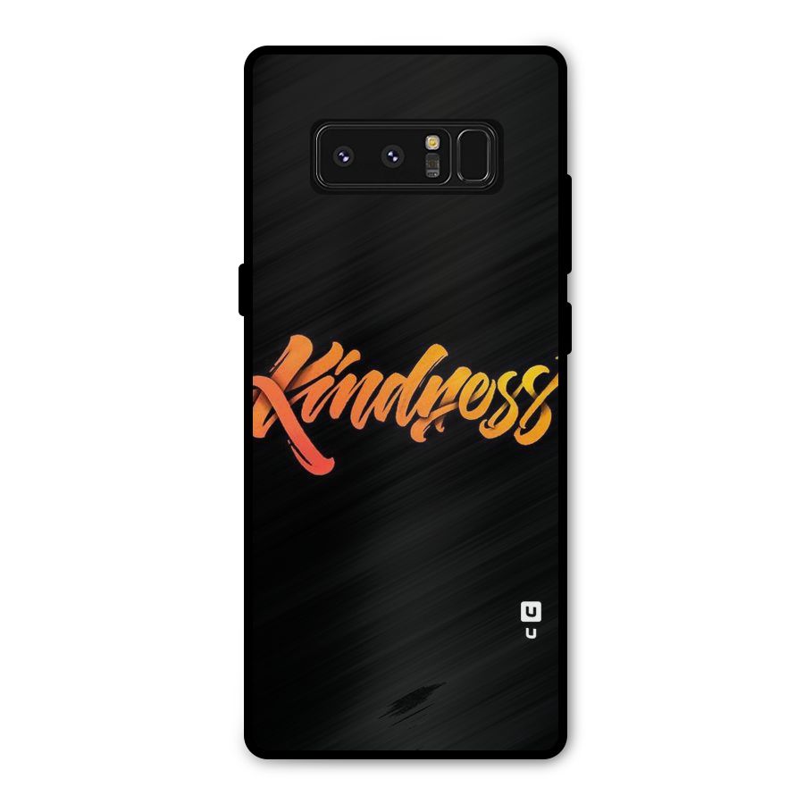 Kindness Metal Back Case for Galaxy Note 8