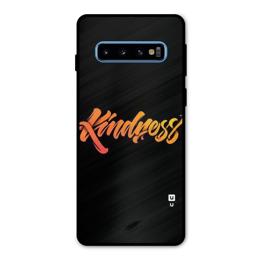 Kindness Metal Back Case for Galaxy S10