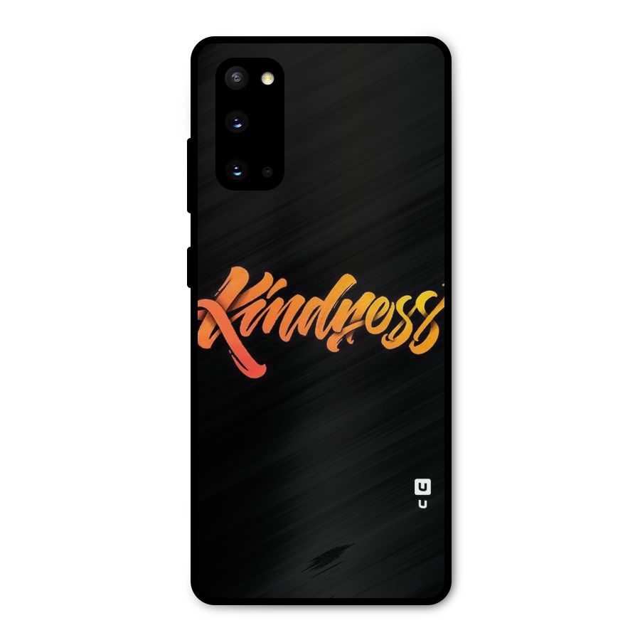 Kindness Metal Back Case for Galaxy S20
