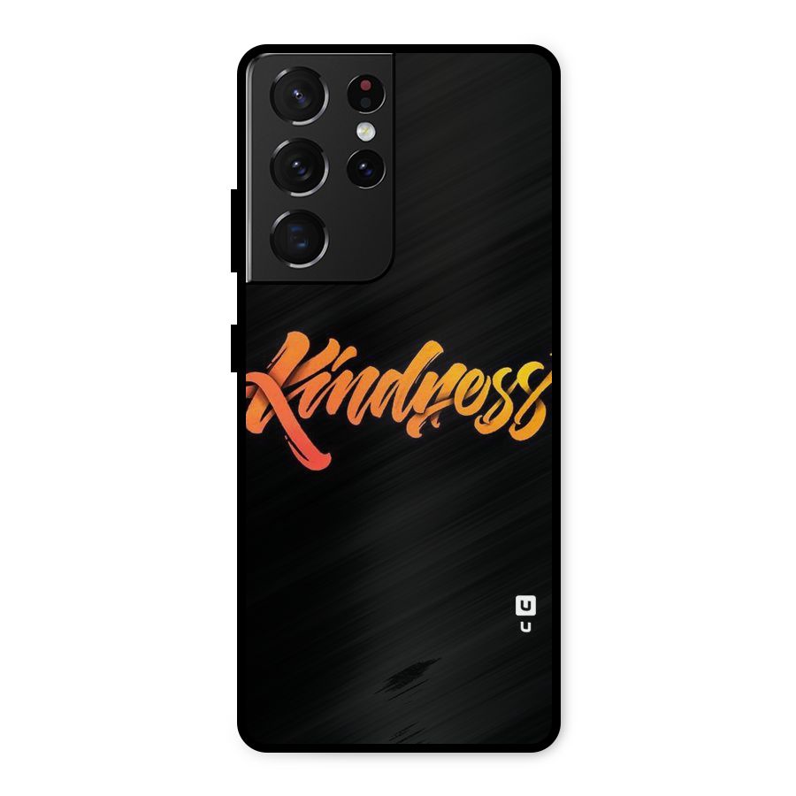 Kindness Metal Back Case for Galaxy S21 Ultra 5G