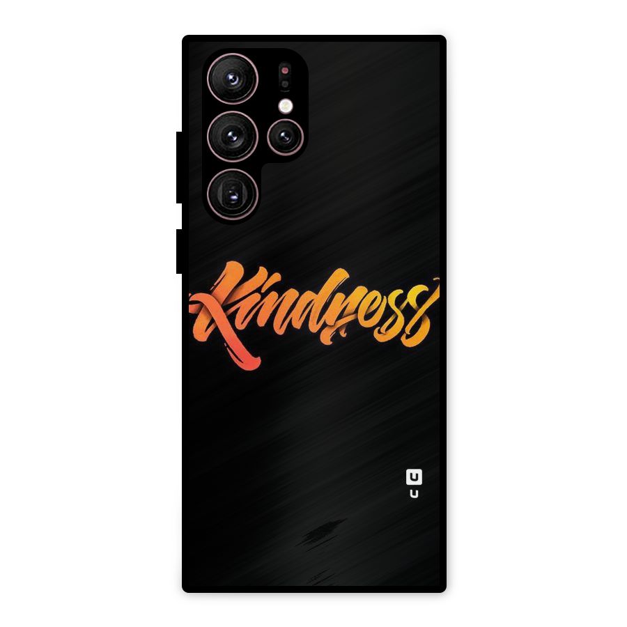 Kindness Metal Back Case for Galaxy S22 Ultra 5G