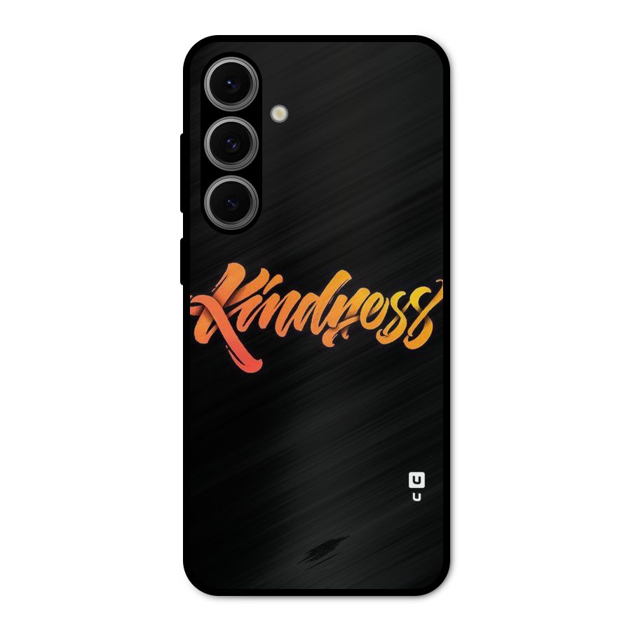 Kindness Metal Back Case for Galaxy S24 FE