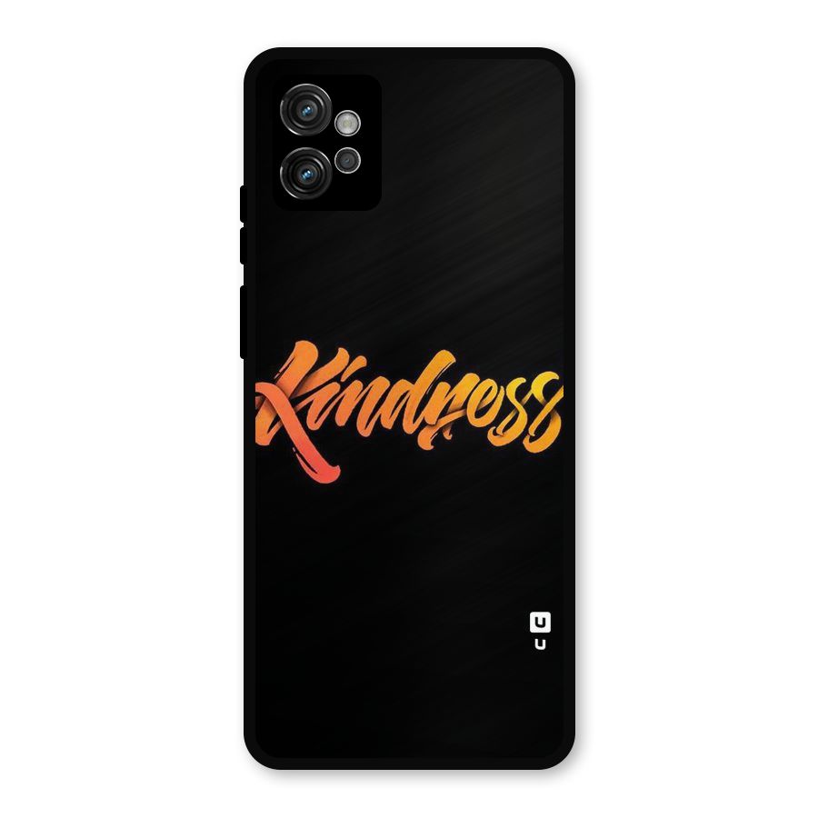Kindness Metal Back Case for Moto G32