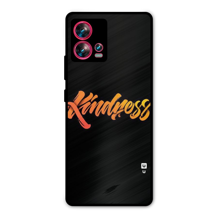 Kindness Metal Back Case for Motorola Edge 30 Fusion