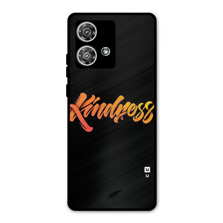 Kindness Metal Back Case for Motorola Edge 40 Neo