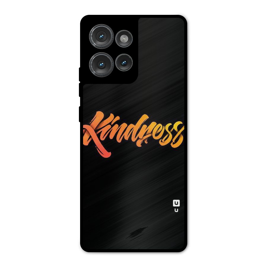 Kindness Metal Back Case for Motorola Edge 50