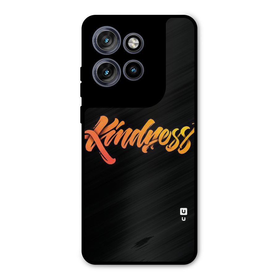 Kindness Metal Back Case for Motorola Edge 50 Neo