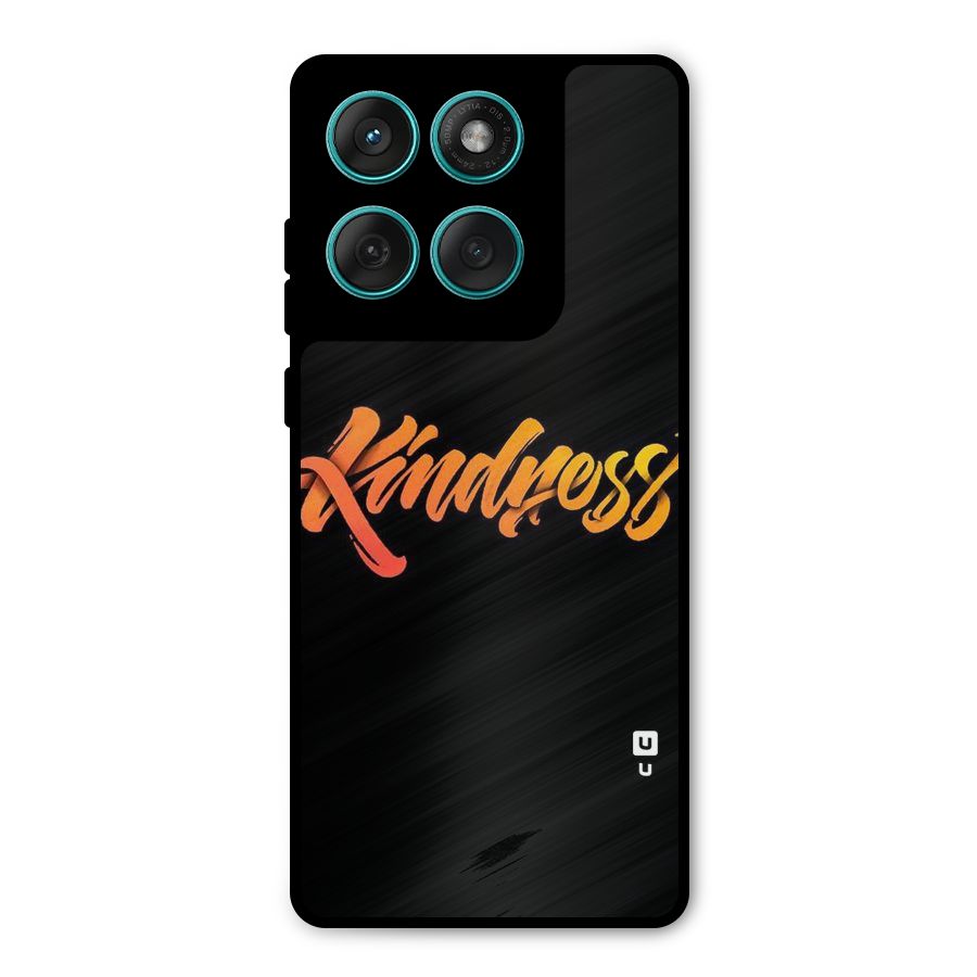 Kindness Metal Back Case for Motorola Edge 60 Fusion