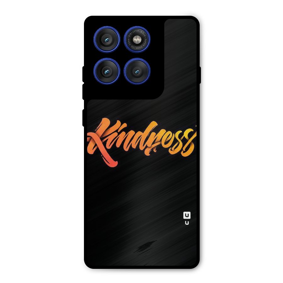 Kindness Metal Back Case for Motorola Edge 60 Pro