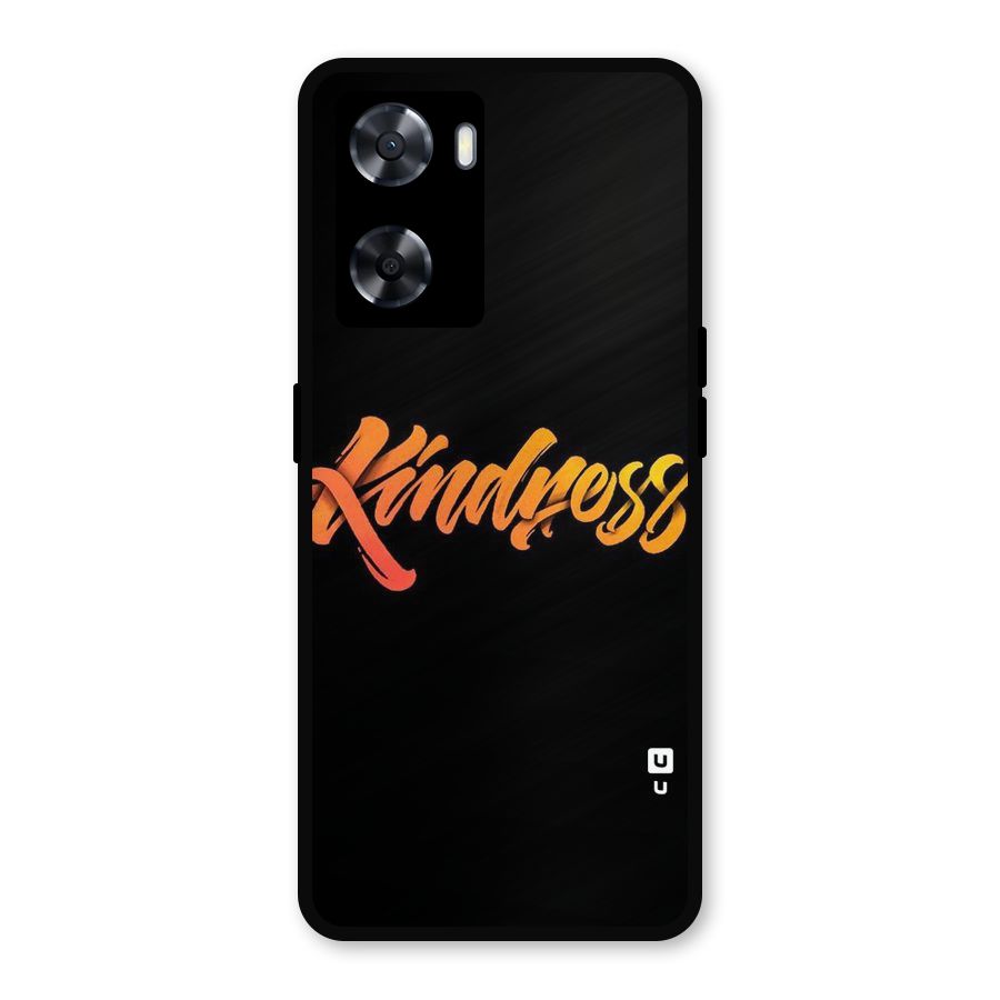 Kindness Metal Back Case for Oppo A57 2022