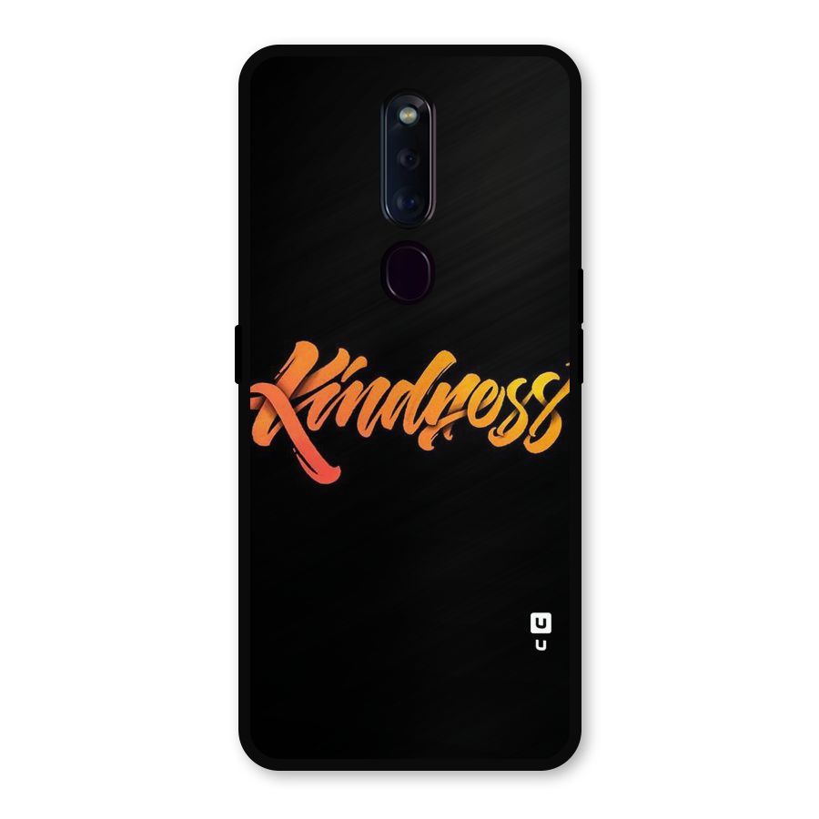 Kindness Metal Back Case for Oppo F11 Pro