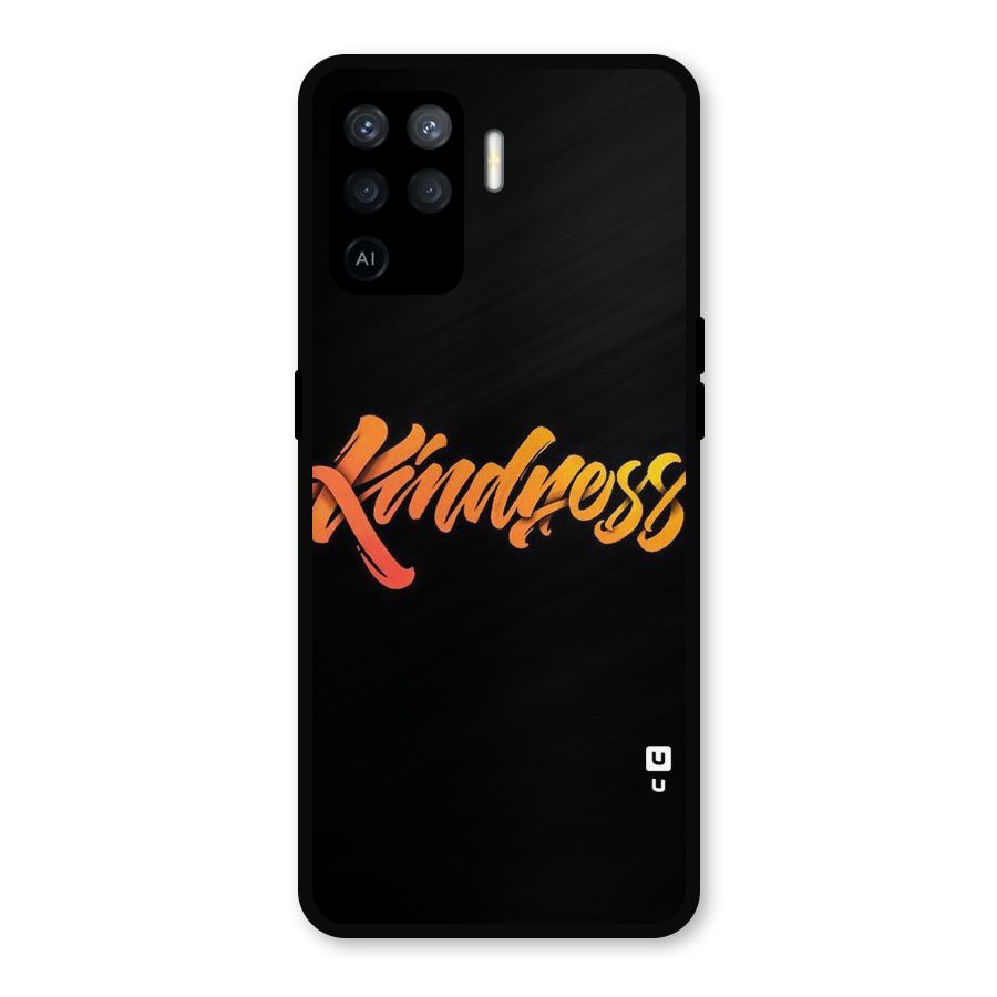 Kindness Metal Back Case for Oppo F19 Pro