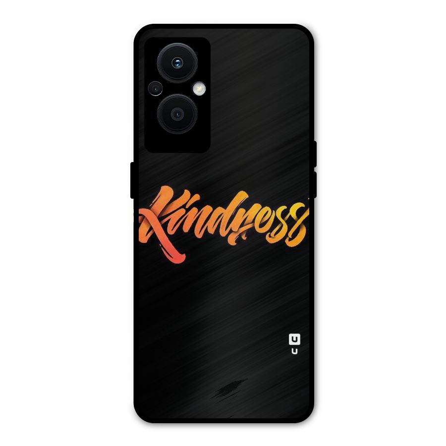 Kindness Metal Back Case for Oppo F21s Pro 5G
