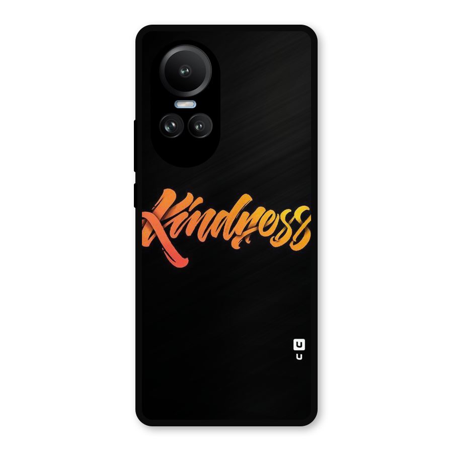 Kindness Metal Back Case for Oppo Reno10 Pro