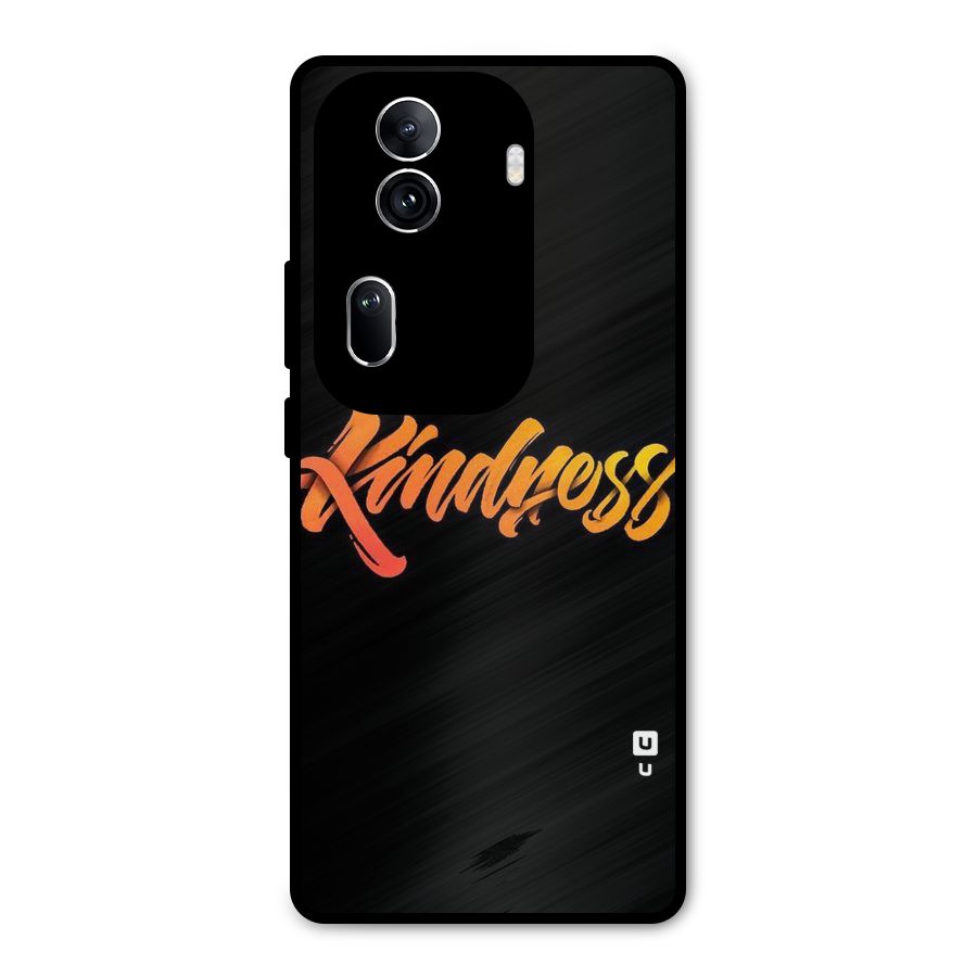 Kindness Metal Back Case for Oppo Reno11 Pro 5G
