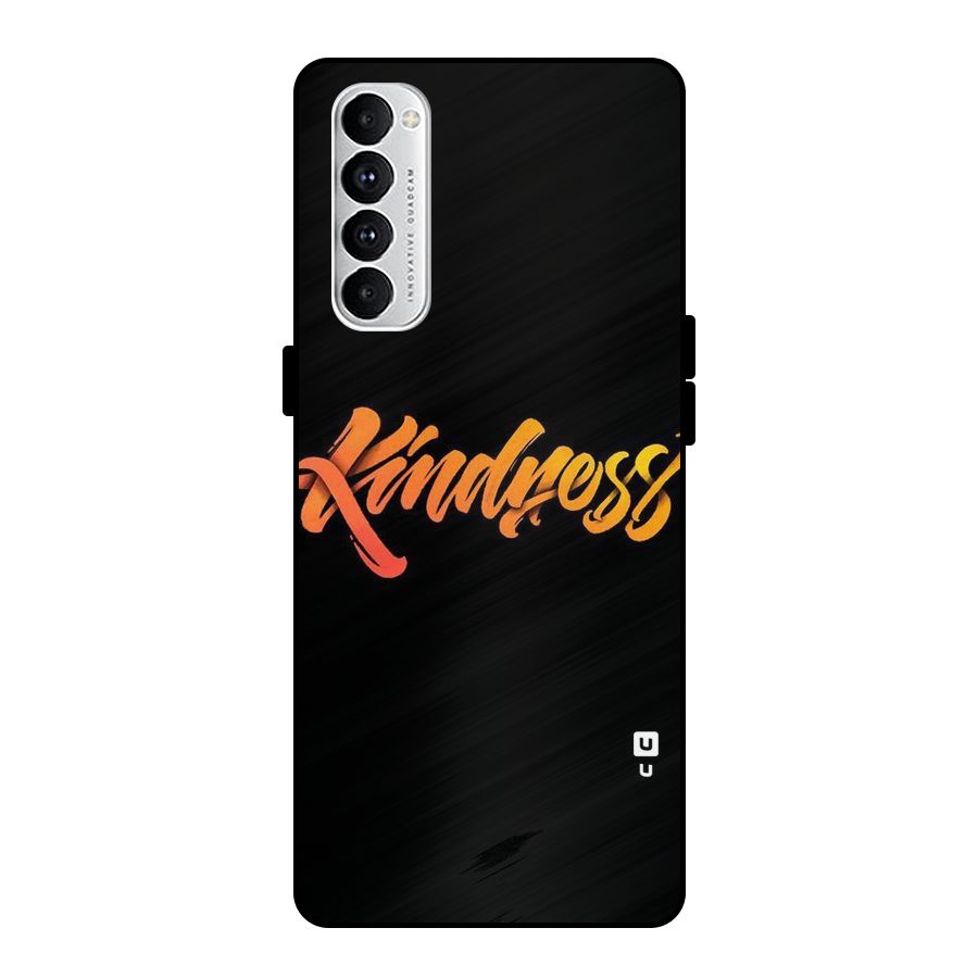 Kindness Metal Back Case for Oppo Reno4 Pro