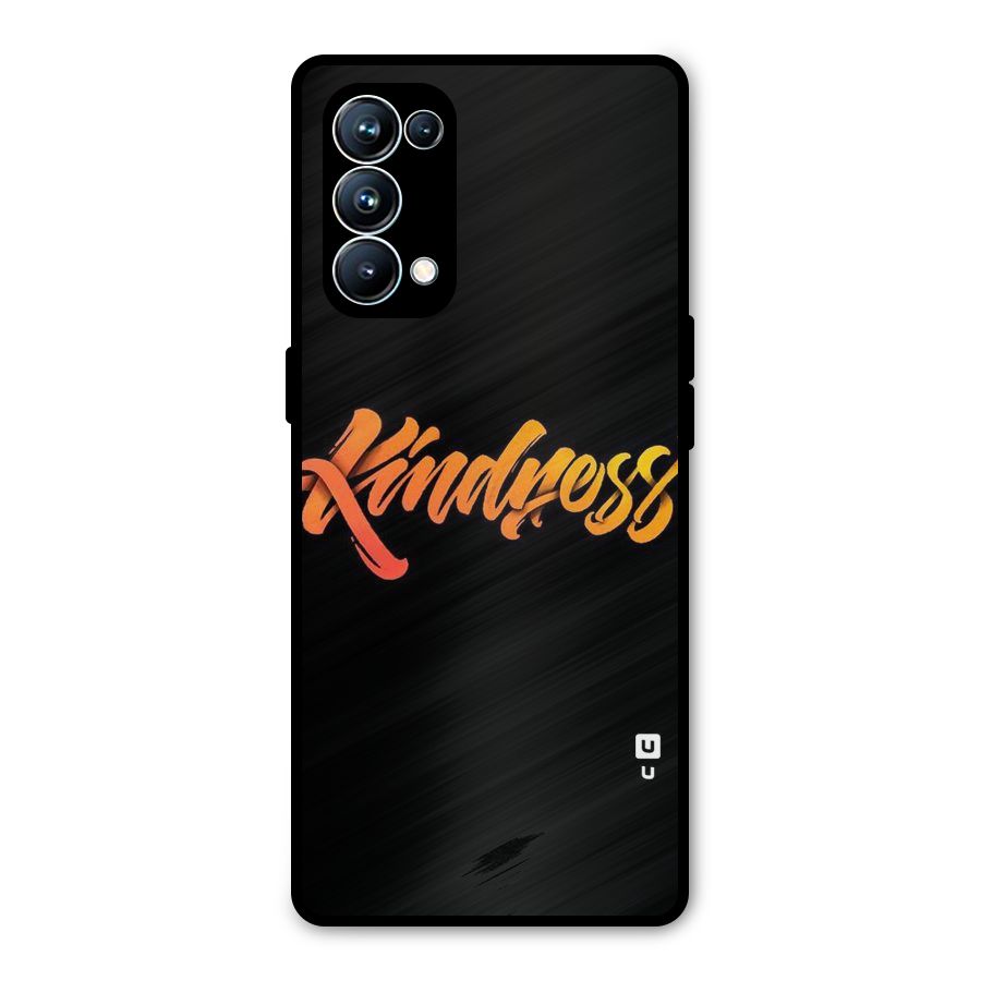 Kindness Metal Back Case for Oppo Reno5 Pro 5G