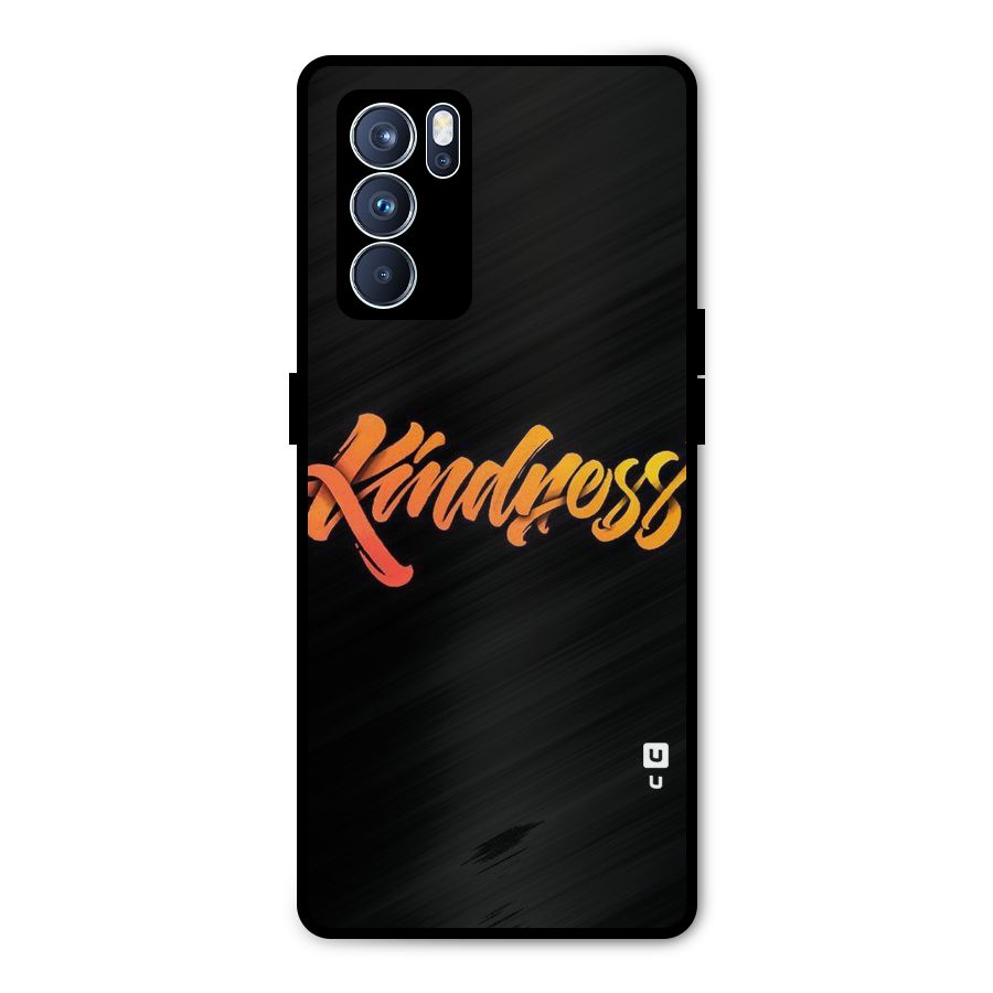 Kindness Metal Back Case for Oppo Reno6 Pro 5G