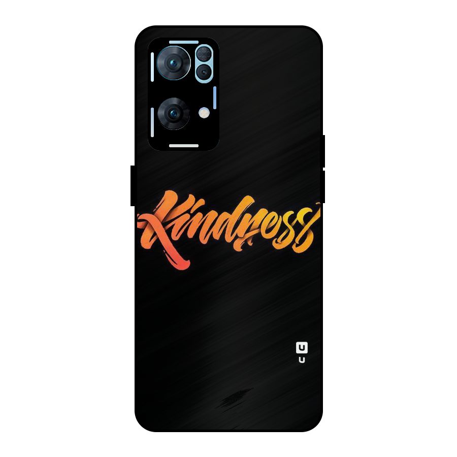 Kindness Metal Back Case for Oppo Reno7 Pro 5G