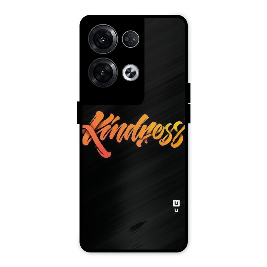 Kindness Metal Back Case for Oppo Reno8 Pro 5G