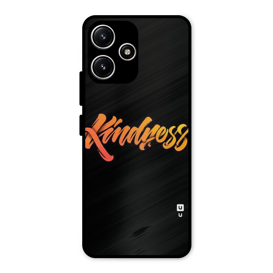 Kindness Metal Back Case for Poco M6 Pro