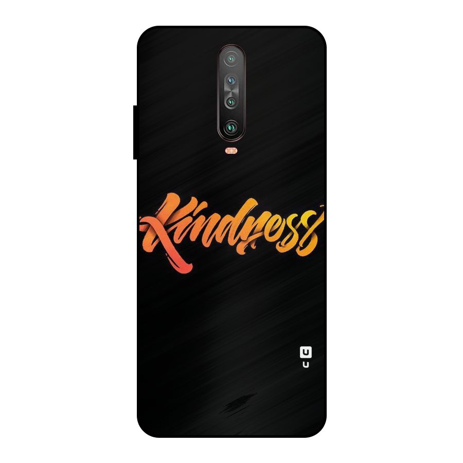 Kindness Metal Back Case for Poco X2