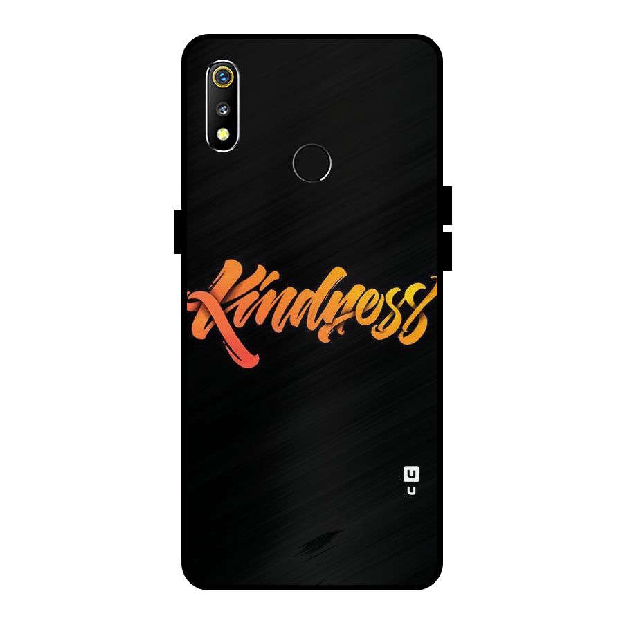 Kindness Metal Back Case for Realme 3i