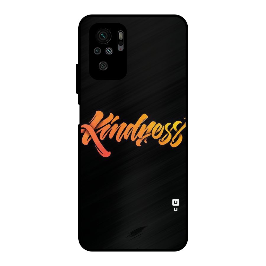 Kindness Metal Back Case for Redmi Note 10S