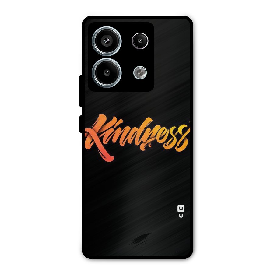 Kindness Metal Back Case for Redmi Note 13 Pro 5G