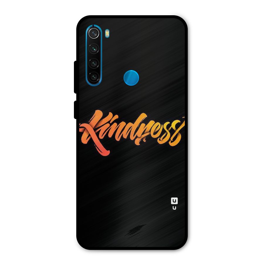 Kindness Metal Back Case for Redmi Note 8