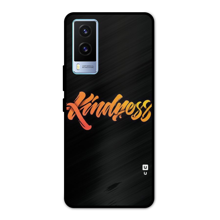 Kindness Metal Back Case for Vivo V21e 5G