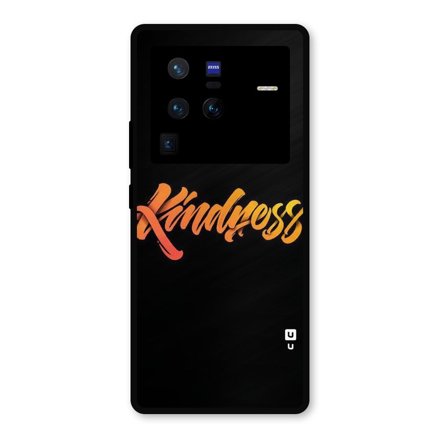 Kindness Metal Back Case for Vivo X80 Pro