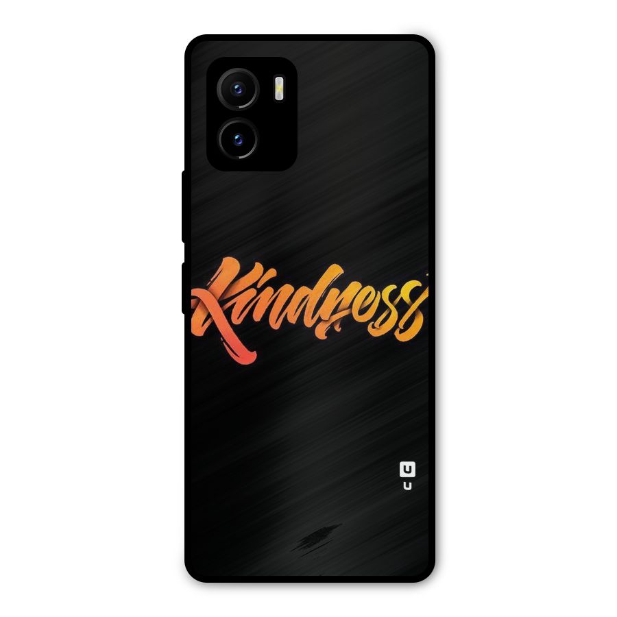 Kindness Metal Back Case for Vivo Y15s