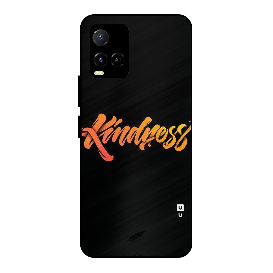Kindness Metal Back Case for Vivo Y21A