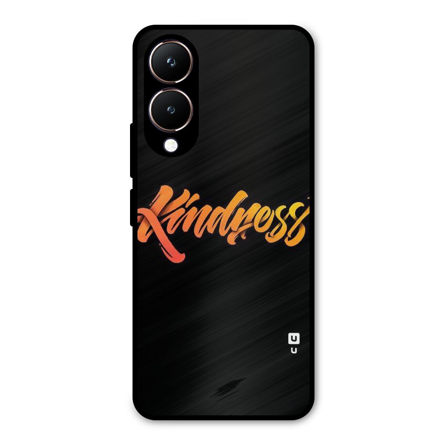 Kindness Metal Back Case for Vivo Y28