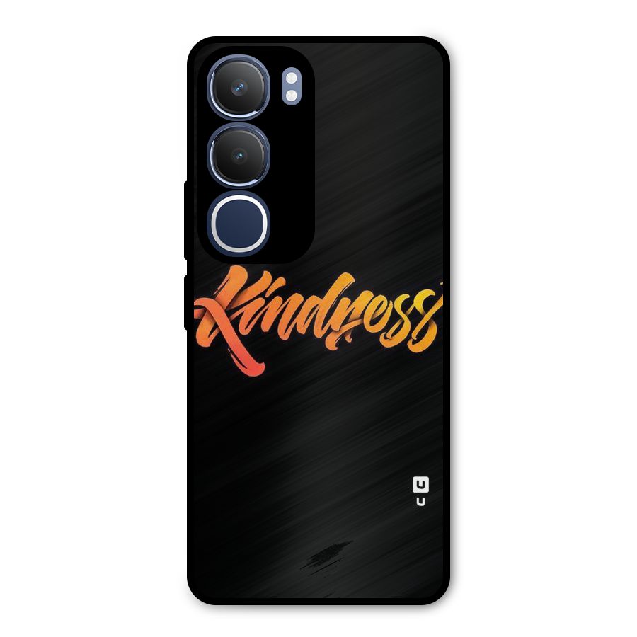 Kindness Metal Back Case for Vivo Y29