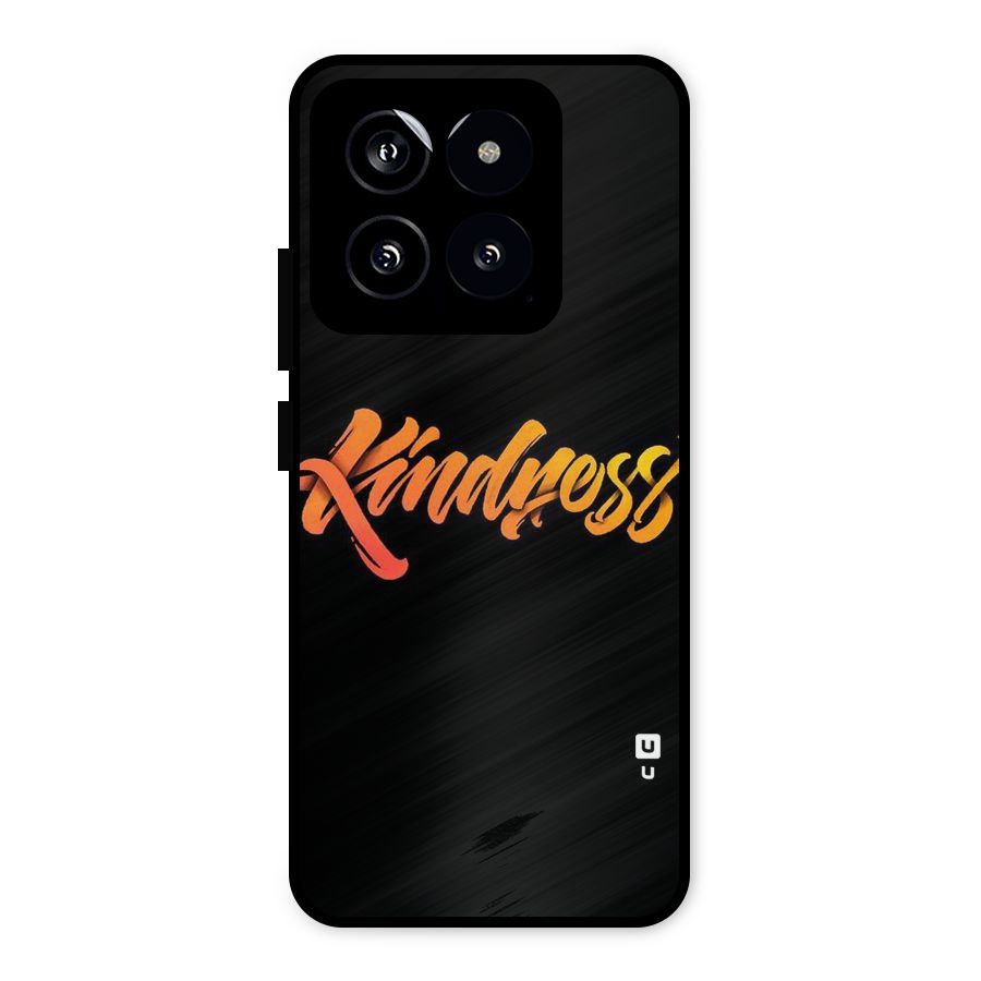 Kindness Metal Back Case for Xiaomi 14
