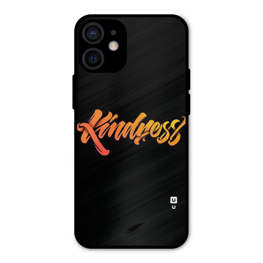 Kindness Metal Back Case for iPhone 12 Mini