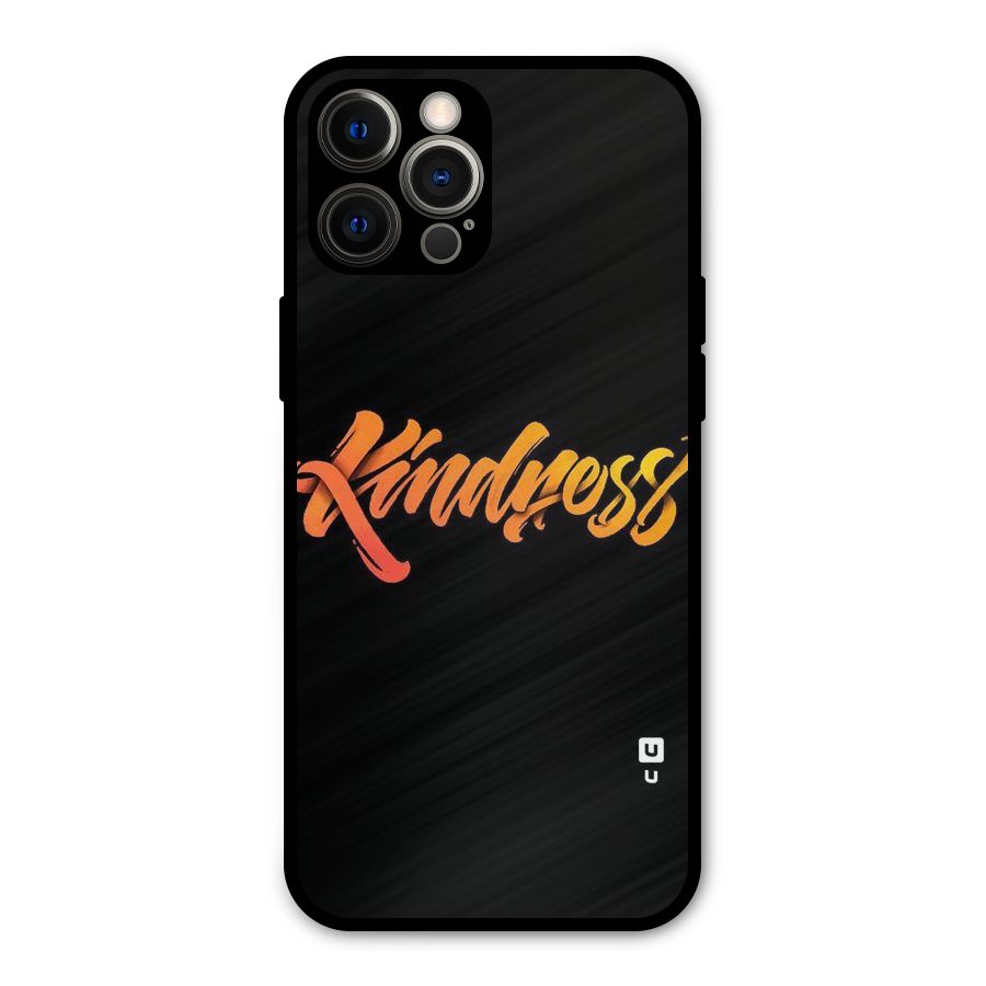Kindness Metal Back Case for iPhone 12 Pro Max
