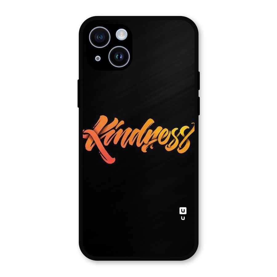 Kindness Metal Back Case for iPhone 14