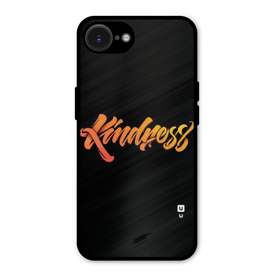 Kindness Metal Back Case for iPhone 16e