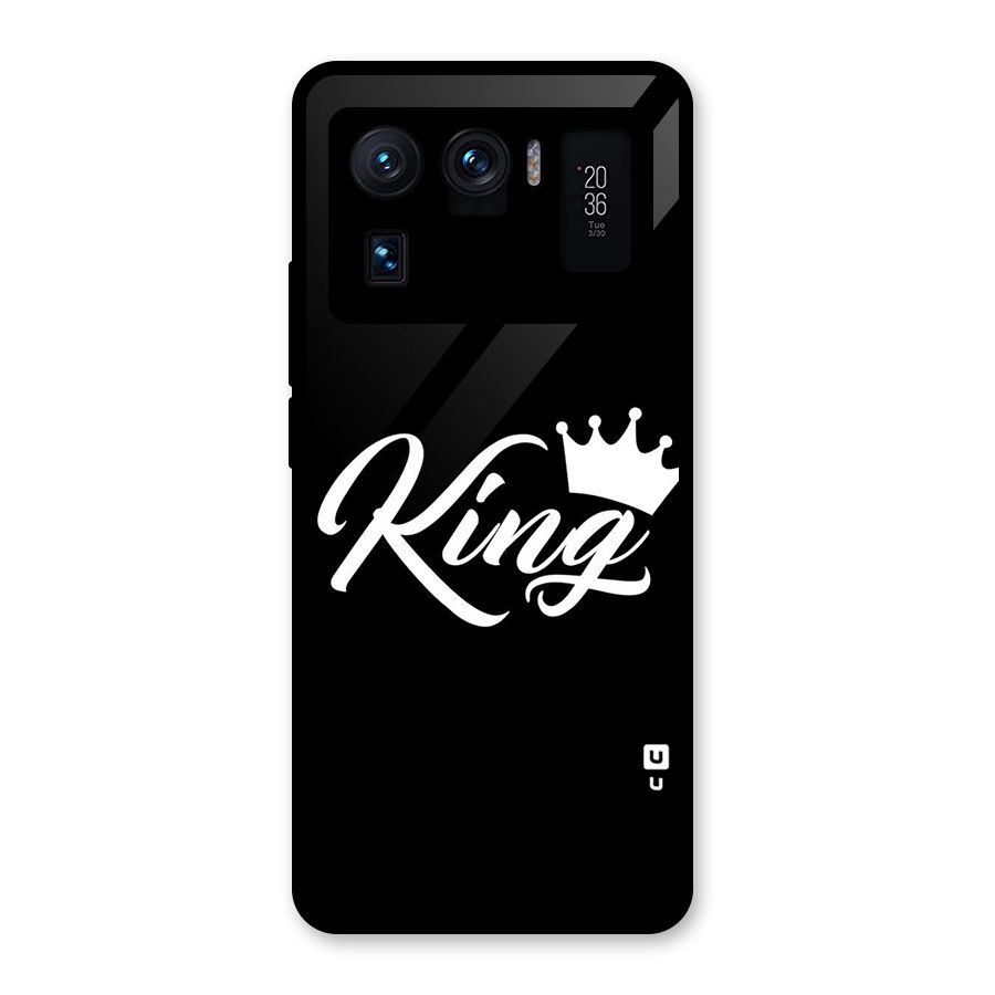 King Crown Typography Glass Back Case for Mi 11 Ultra