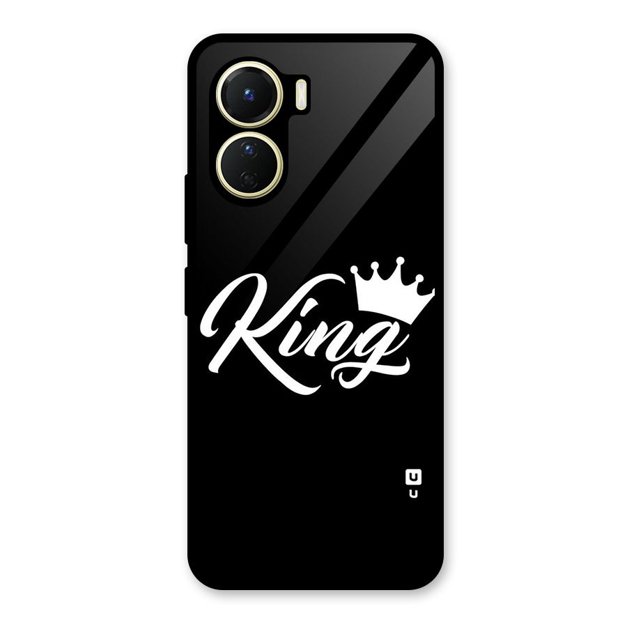 King Crown Typography Glass Back Case for Vivo Y56