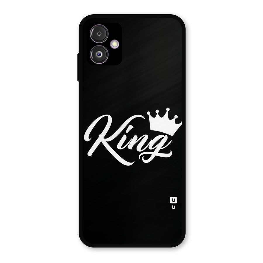King Crown Typography Metal Back Case for Galaxy F14