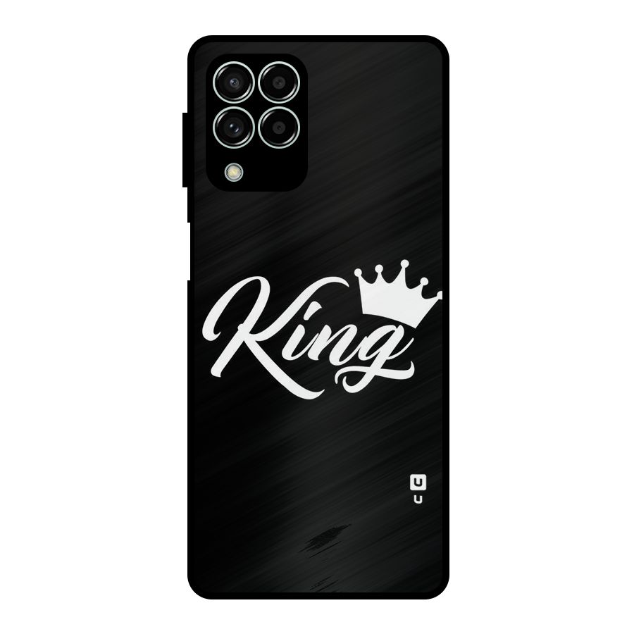 King Crown Typography Metal Back Case for Galaxy M33