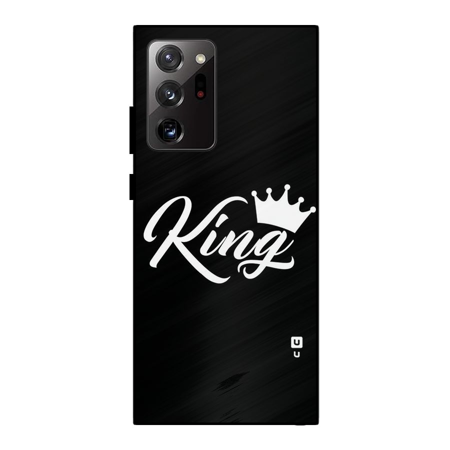King Crown Typography Metal Back Case for Galaxy Note 20 Ultra