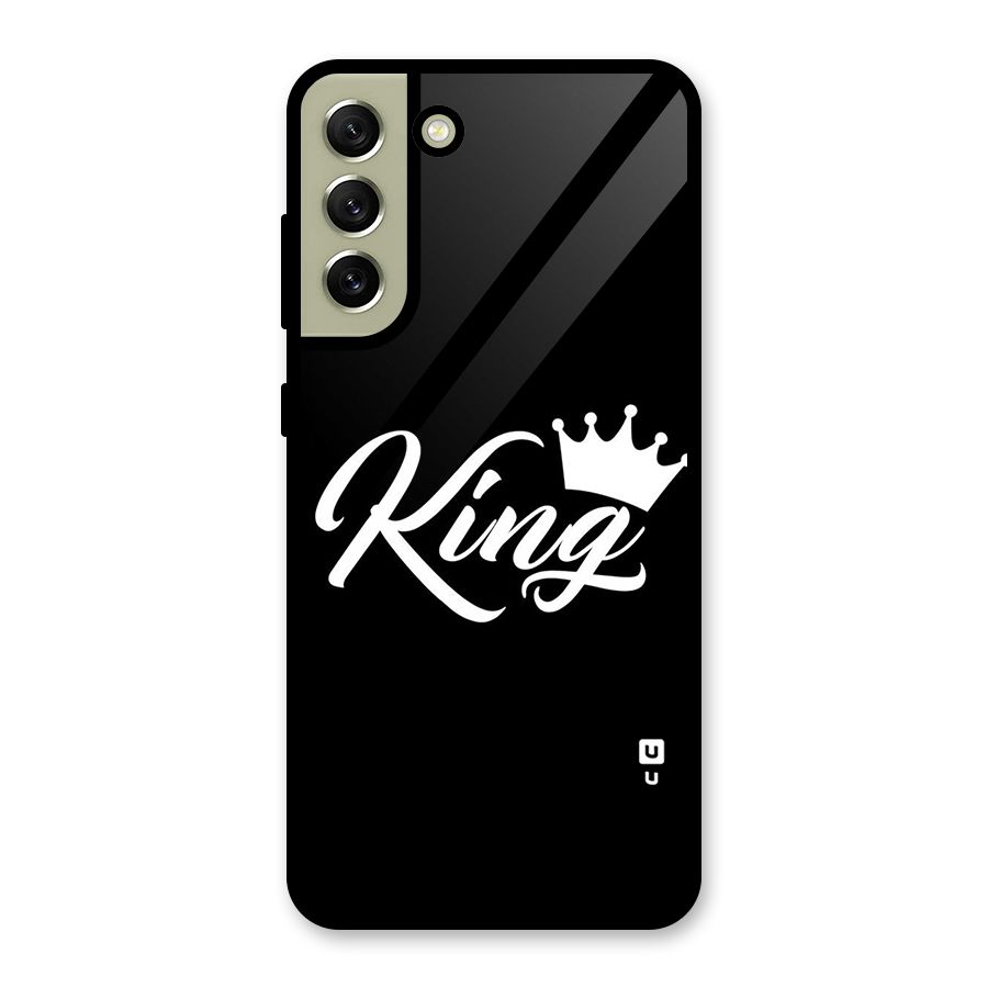 King Crown Typography Metal Back Case for Galaxy S21 FE 5G (2023)