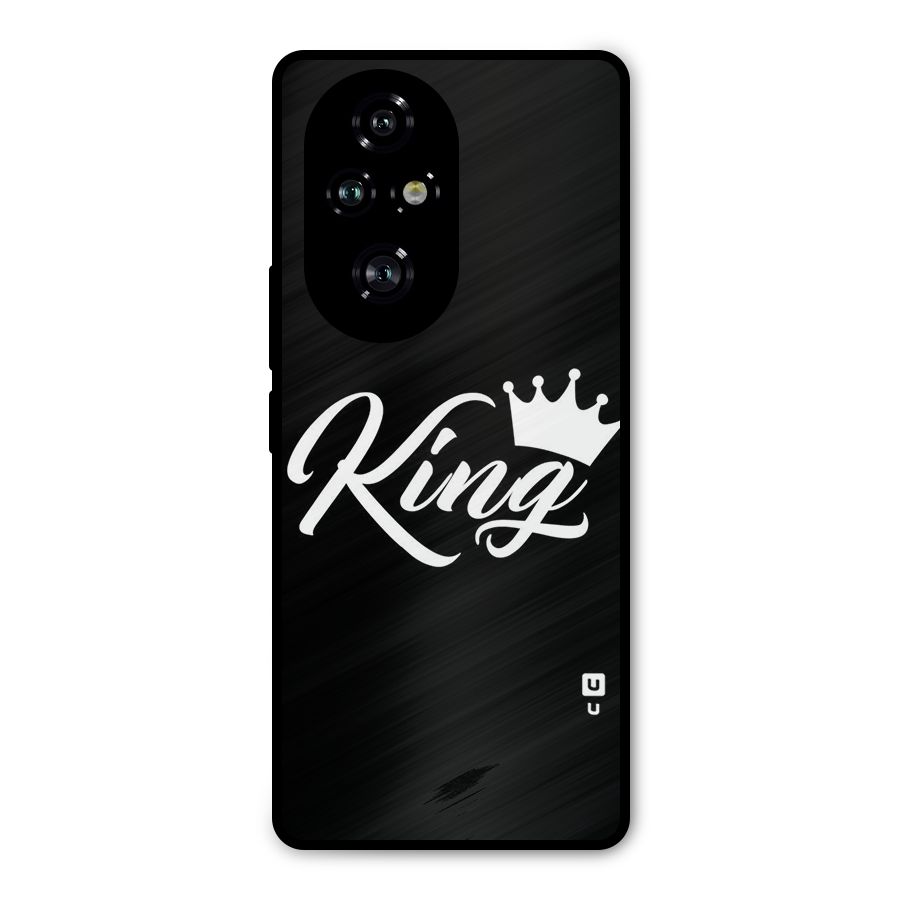King Crown Typography Metal Back Case for Honor 200 Pro